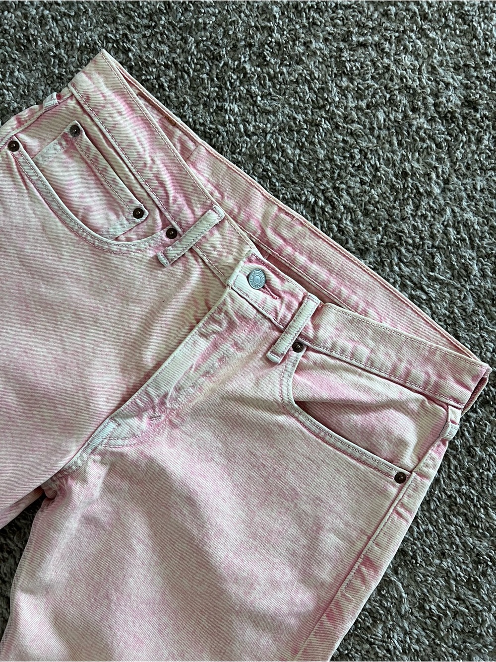 NWOT Mens Levi's 511 Pink Straight-Leg Jeans - Picture 3 of 7